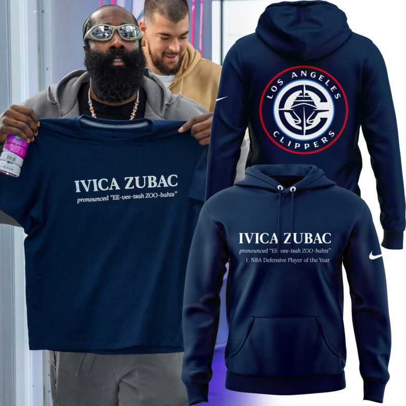Los Angeles Clippers "IVICA ZUBAC" Hoodie Limited edition.