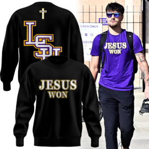 LSU Basketball Jesus Won - Black Sweatshirt Limited Edition.