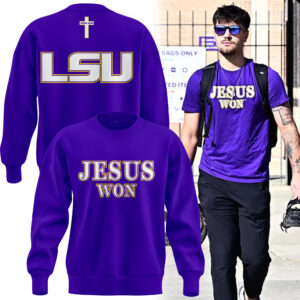 LSU Basketball Jesus Won - Purple Sweatshirt l Limited Edition.