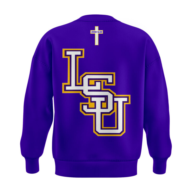 LSU Basketball Jesus Won - Purple Sweatshirt Limited Edition. - Image 3