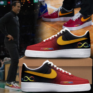 Nike Air Force 1 'Miami Heat' Shoes Tothemaxfoundation x JSM801 x NBA - Limited Edition.