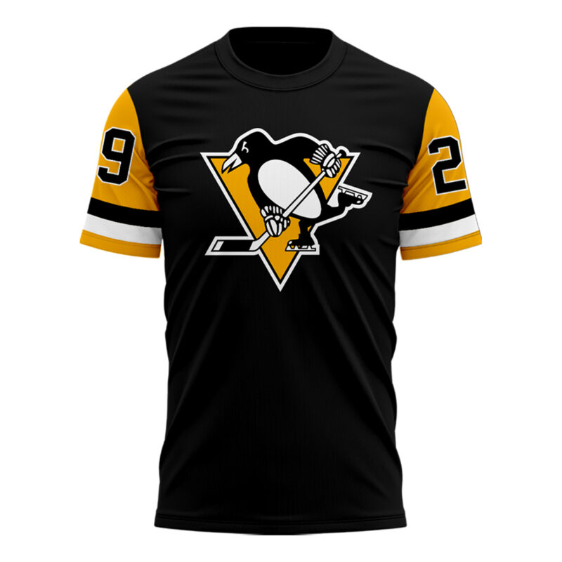 Pittsburgh Penguins Limited Edition Greg Millen Memorial Day Tshirt in Black. - Image 2