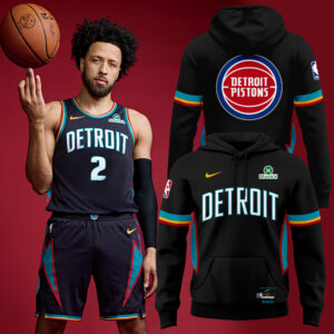 DETROIT PISTONS NEW EDITION HOODIE BLACK 2025-26 LIMITED EDITION.