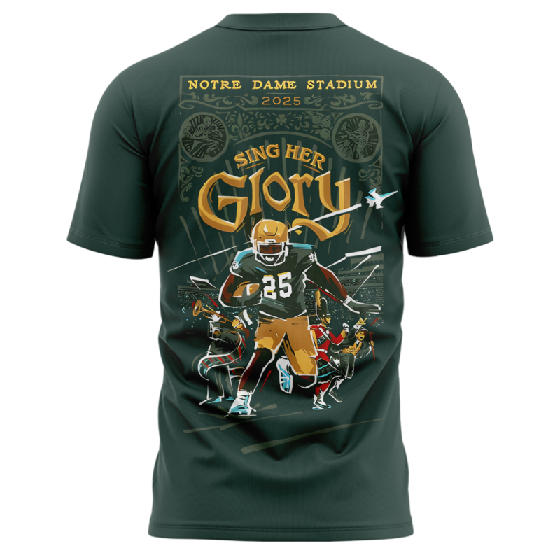 Notre Dame Football limited edition 2025 T shirt - Image 3