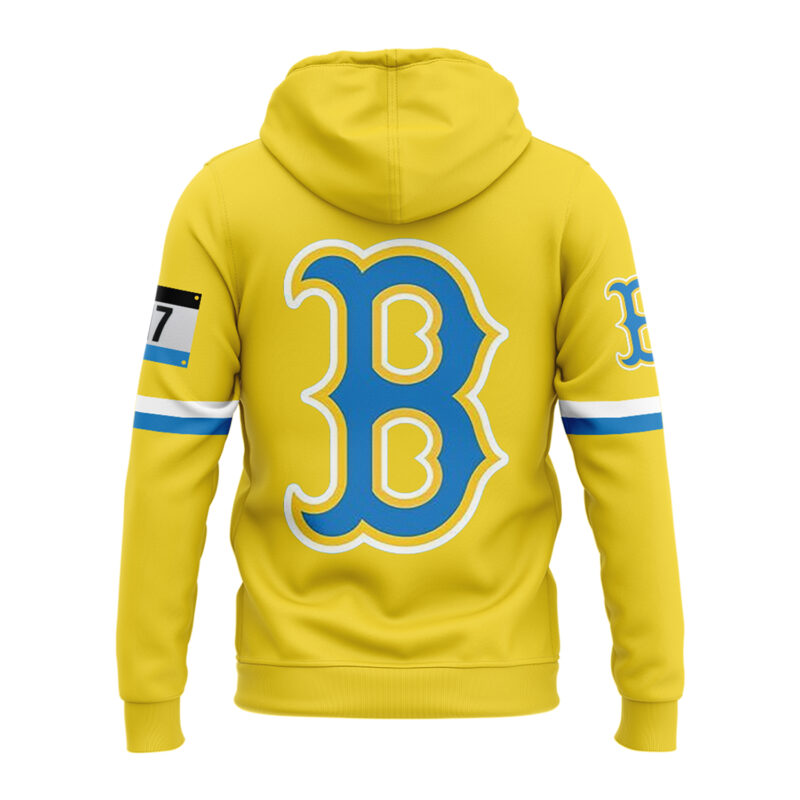 Boston Red Sox Nike Hoodie Yellow 2025 - Image 3