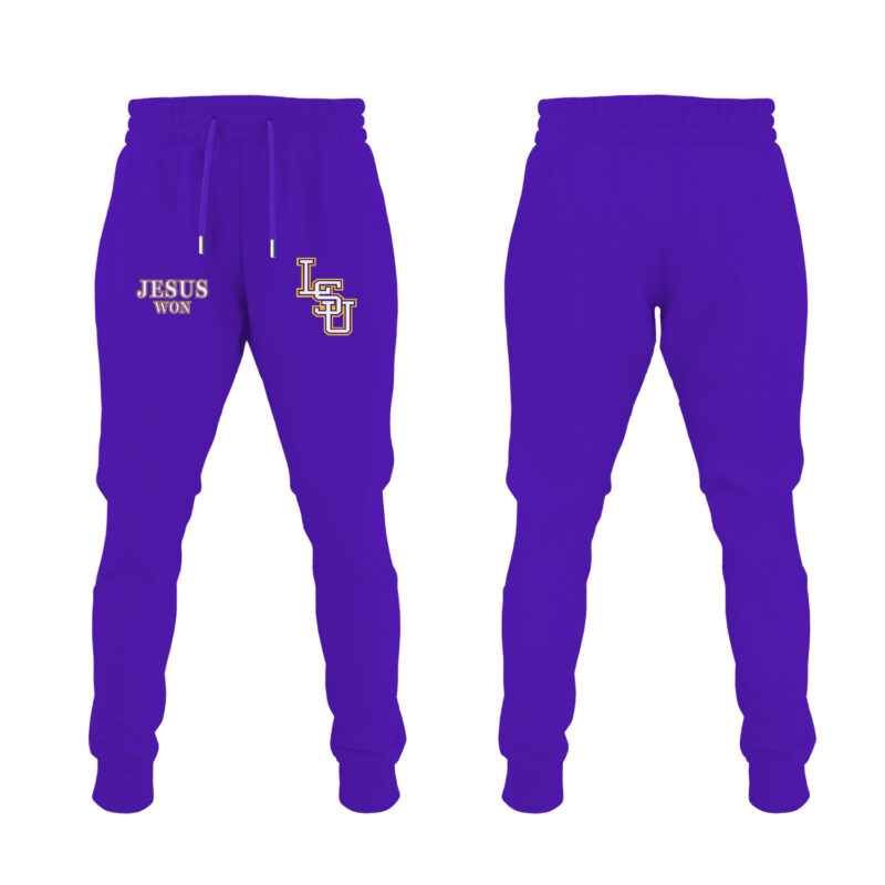 LSU Basketball Jesus Won Tee - Purple Tshirt l Limited Edition. - Image 4