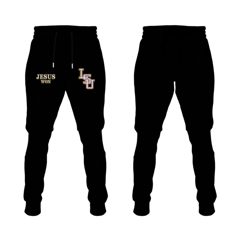 LSU Basketball Jesus Won Tee - Black Tshirt Limited Edition. - Image 4