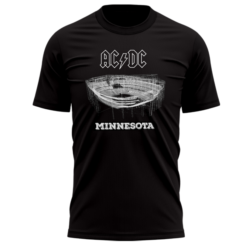 Minnesota Vikings x 2025 AC/DC Power Up Tour Limited Tee - Image 2