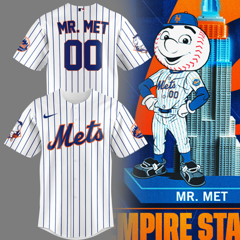 Limited Edition Mr. Met Jersey 2025 Custom Name And Number