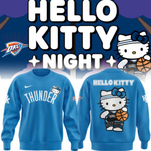 Limited Edition Oklahoma City Thunder x Hello Kitty Sweatshirt 2024