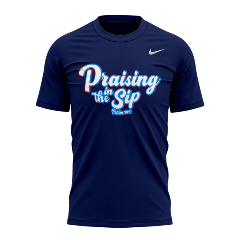 OLE MISS Praising in the Sip Tshirt custom name and number - Image 2