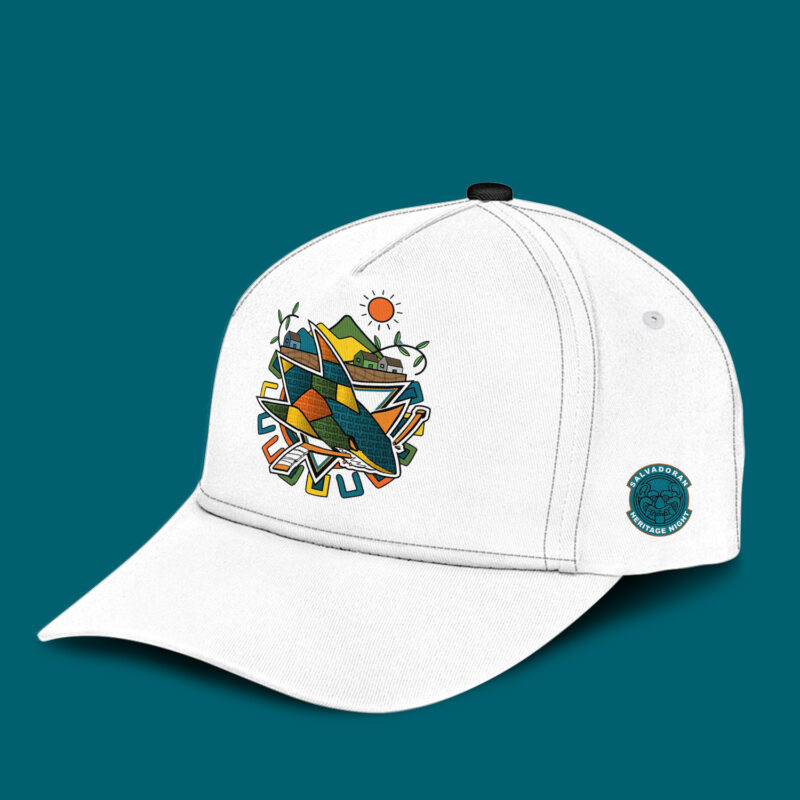 San Jose Sharks Celebrate El Salvador Heritage Hoodie limited edition - Image 7