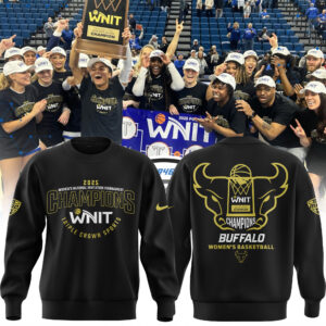Buffalo Women's Basketball WNIT Champions Sweatshirt black limited edition.