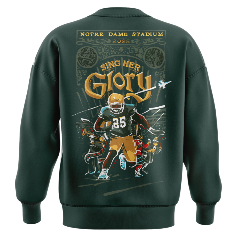 Notre Dame Football limited edition 2025   sweatshirt - Image 3