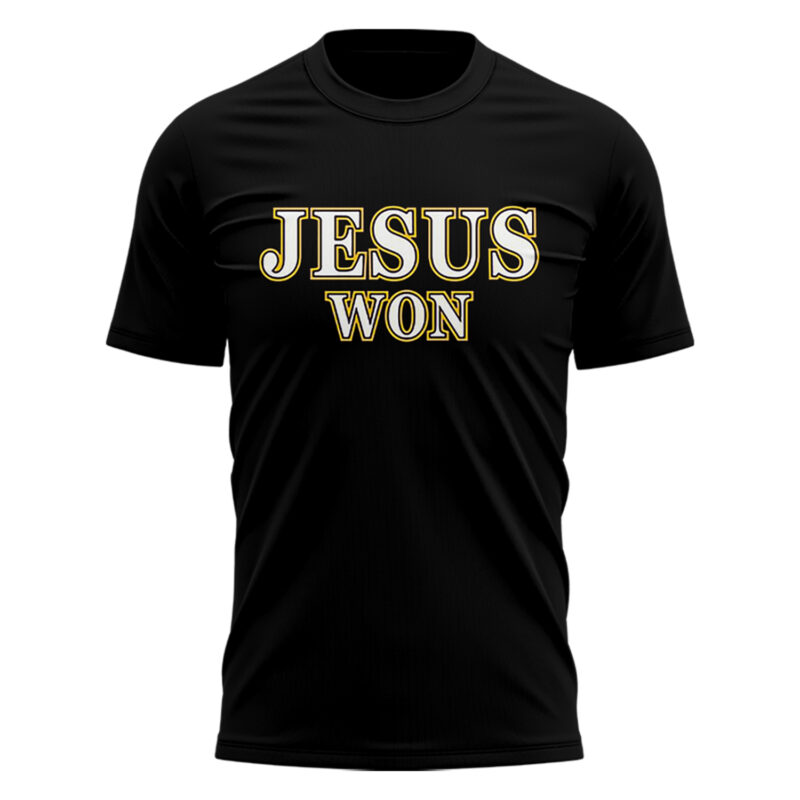 LSU Basketball Jesus Won Tee - Black Tshirt Limited Edition. - Image 2