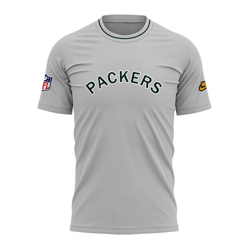 Limited Edition Green Bay Packers Tshirt Gray 2025 - Image 3