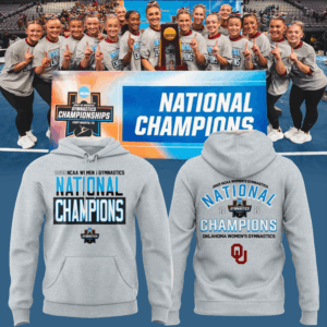 Oklahoma Women's Gym 2025 WOMEN'S GYMNASTICS NATIONAL CHAMPIONS Hoodie