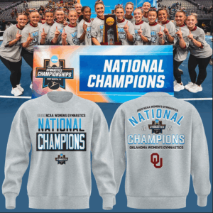 Oklahoma Women's Gym 2025 WOMEN'S GYMNASTICS NATIONAL CHAMPIONS  SWEATSHIRT