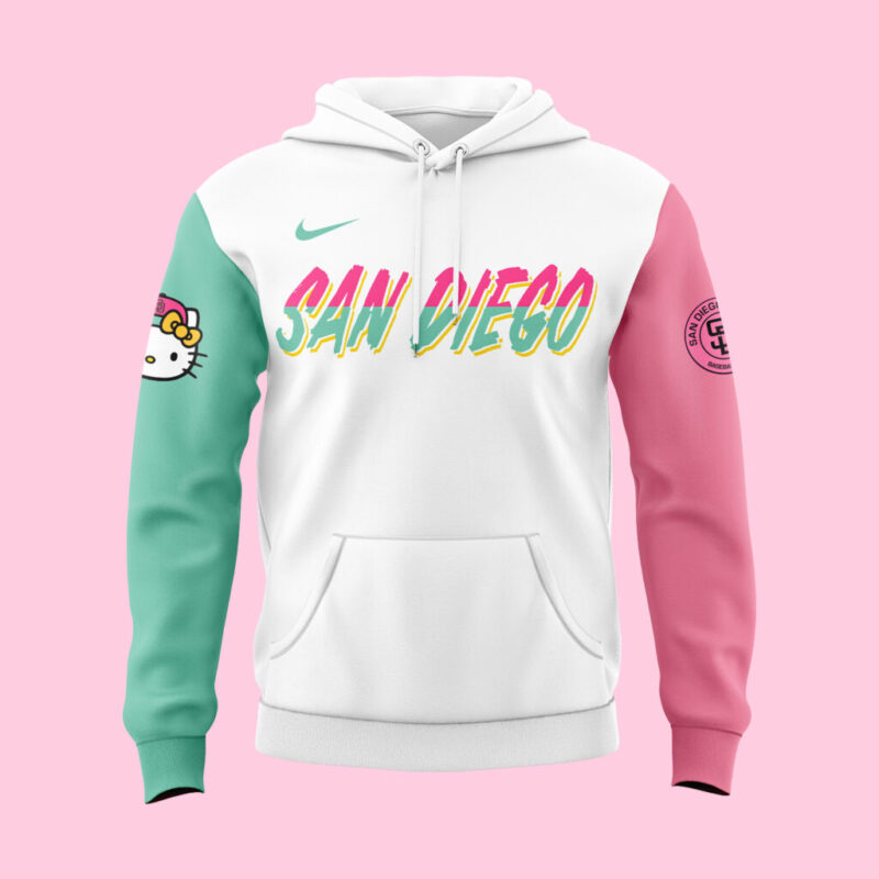San Diego Padres x hello kitty limited edition 2025 Hoodie - Image 2