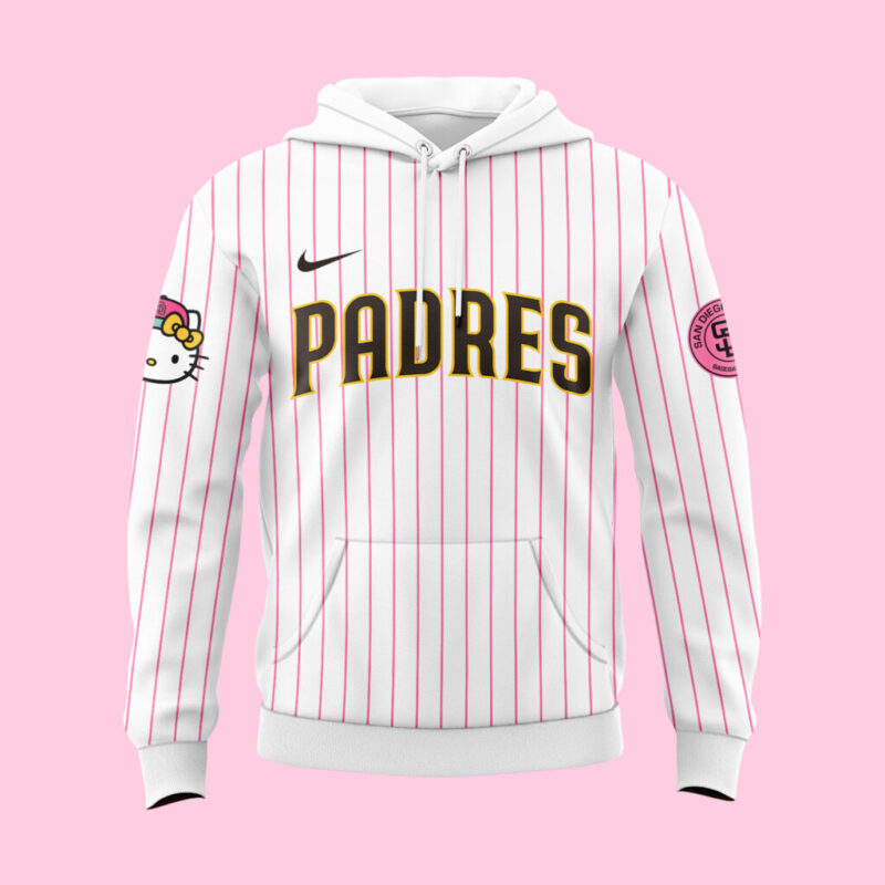 San Diego Padres x hello kitty limited edition 2025 Hoodie - Image 2