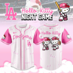 Los Angeles Dodgers MLB x Hello Kitty Night Game Limited Edition Jersey 2025.