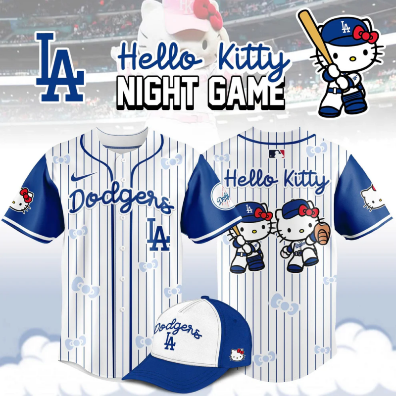 Los Angeles Dodgers MLB x Hello Kitty Night Game Limited Edition Jersey 2025