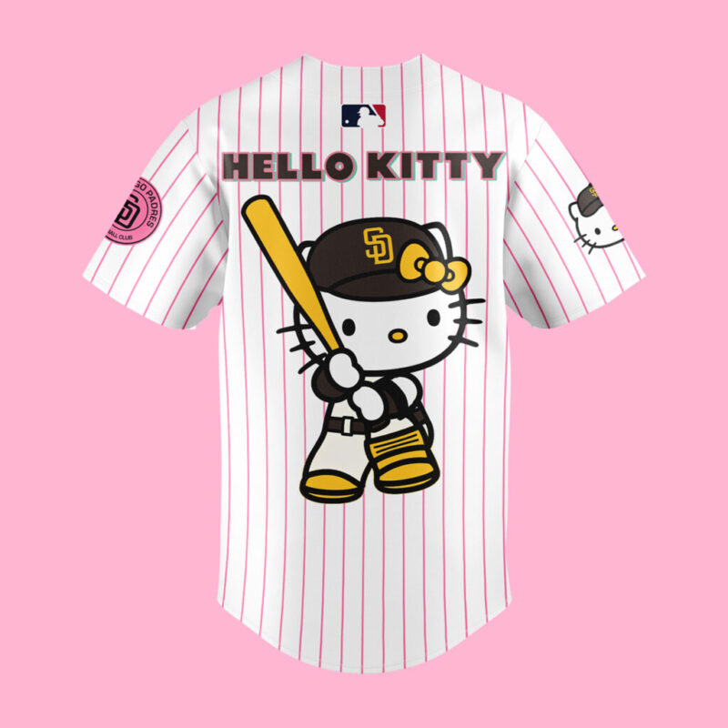 San Diego Padres x hello kitty limited edition 2025 BASEBALL JERSEY - Image 3