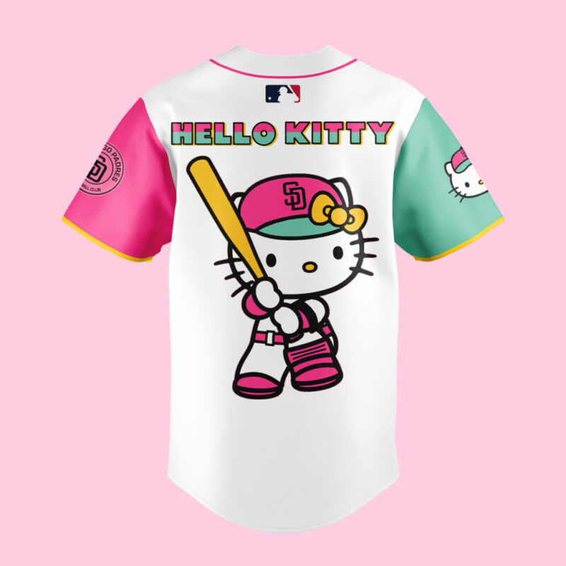 San Diego Padres x hello kitty limited edition 2025 BASEBALL JERSEY - Image 3