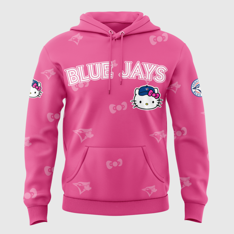 Toronto Blue Jays x Hello Kitty Special Edition 2025 Hoodie - Image 2
