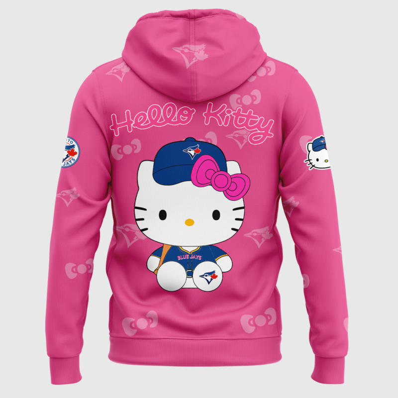 Toronto Blue Jays x Hello Kitty Special Edition 2025 Hoodie - Image 3