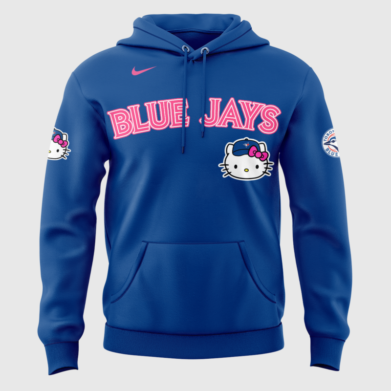 Toronto Blue Jays x Hello Kitty Special Edition 2025 Hoodie - Image 2