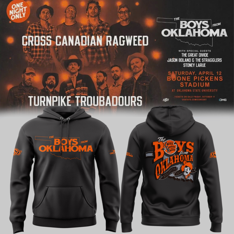 Cowboys Limited The Boys From Oklahoma Black Hoodie 2025