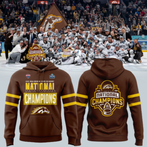 Western Michigan University Broncos Hockey Team 2025 National Champion Hoodie