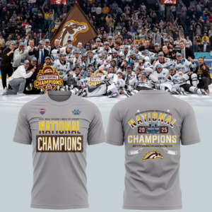 Western Michigan University Broncos Hockey Team 2025 National Champion T shirt