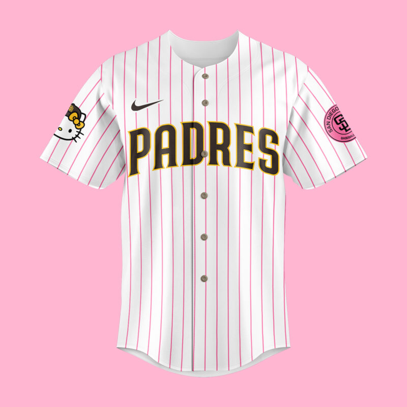 San Diego Padres x Hello Kitty Night 2025 Jersey Custom Name and Custom Number - Image 2