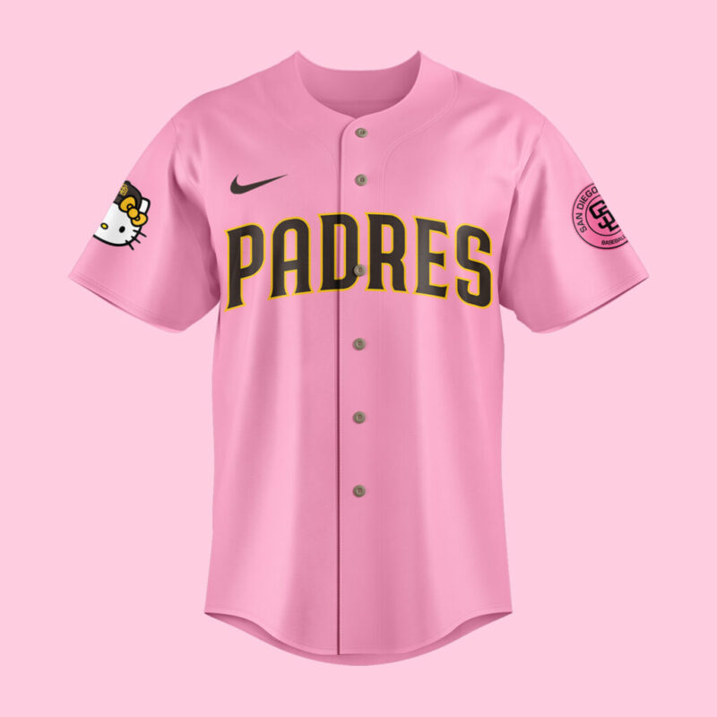 San Diego Padres x hello kitty limited edition 2025 BASEBALL JERSEY - Image 2