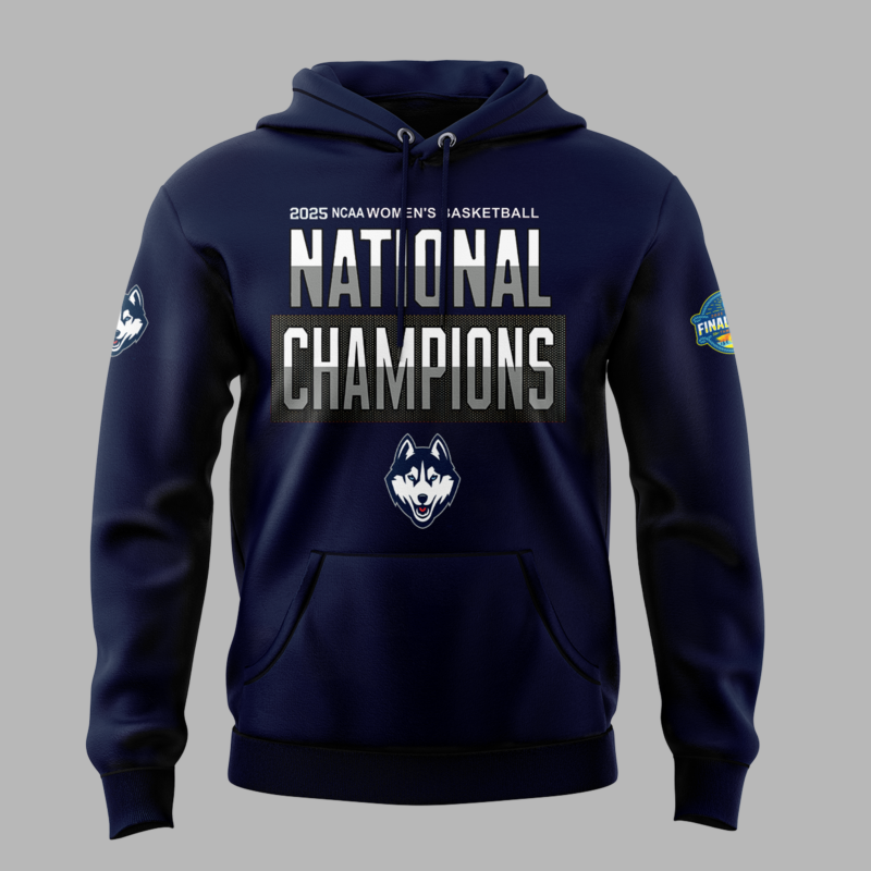 UConn Women’s Basketball  2025 NCAA Women's Basketball National Champions  Hoodie - Image 2