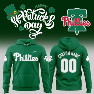 .Limited Edition Philadelphia Phillies St. Patrick?s Day Hoodie 2025