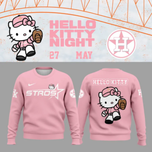 Special New Houston Astros x Hello Kitty Pink Sweat 2025