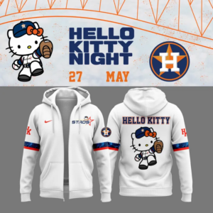 Special New Houston Astros x Hello Kitty ZipHoodie 2025