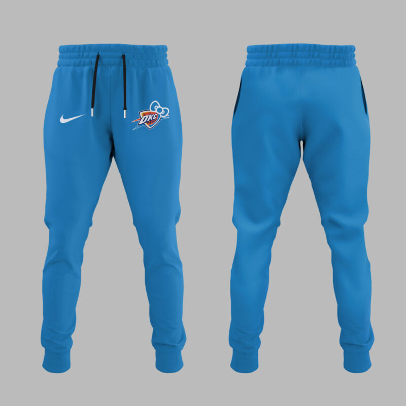 Limited Edition Oklahoma City Thunder x Hello Kitty Zip Hoodie 2024 - Image 4
