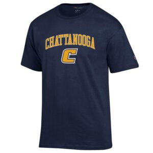 Mens CHAMPION navy Tennessee Chatanooga Mocs SS Replen Tee.