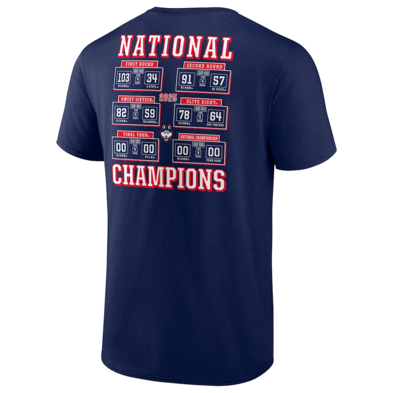 UConn Women’s Basketball  2025 NCAA Women's Basketball National Champions  tshirt - Image 3