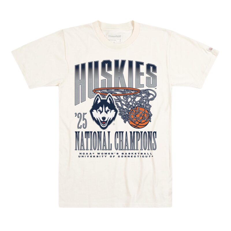 UConn Huskies Homefield 2025 NCAA Women's Basketball National Champions Tri-Blend T-Shirt - Natural