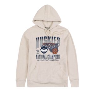 UConn Huskies Homefield 2025 NCAA Women's Basketball National Champions Tri-Blend Pullover Hoodie - Oatmeal