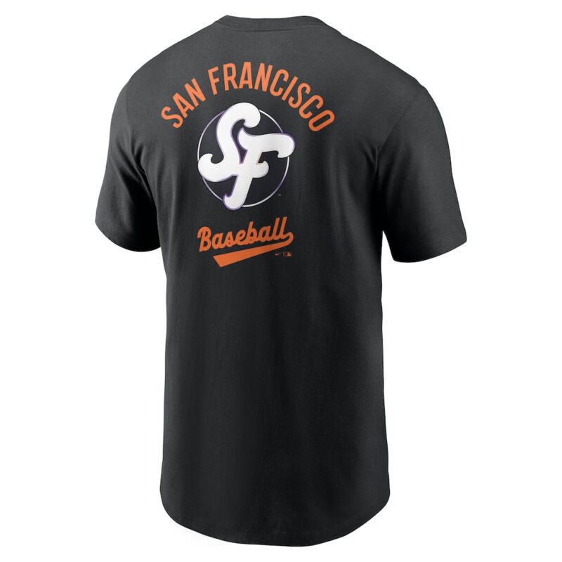 Men's San Francisco Giants Nike Black 2025 City Connect T-Shirt. - Image 3