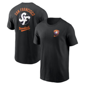 Men's San Francisco Giants Nike Black 2025 City Connect T-Shirt.