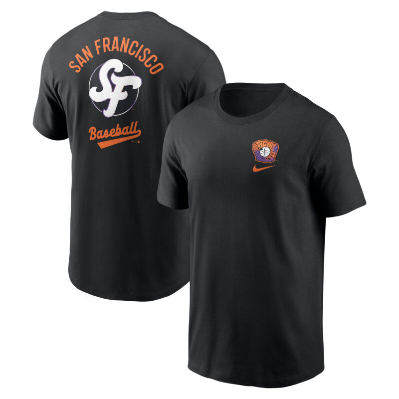 Men's San Francisco Giants Nike Black 2025 City Connect T-Shirt.