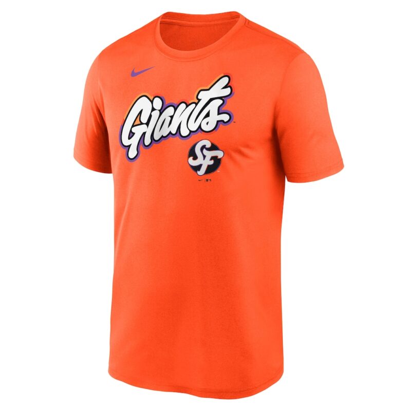 Men's San Francisco Giants Nike Orange 2025 City Connect Team Phrase Legend Performance T-Shirt - Image 2