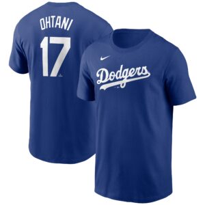 Men's Los Angeles Dodgers Shohei Ohtani Nike Royal 2024 Fuse Name & Number T-Shirt